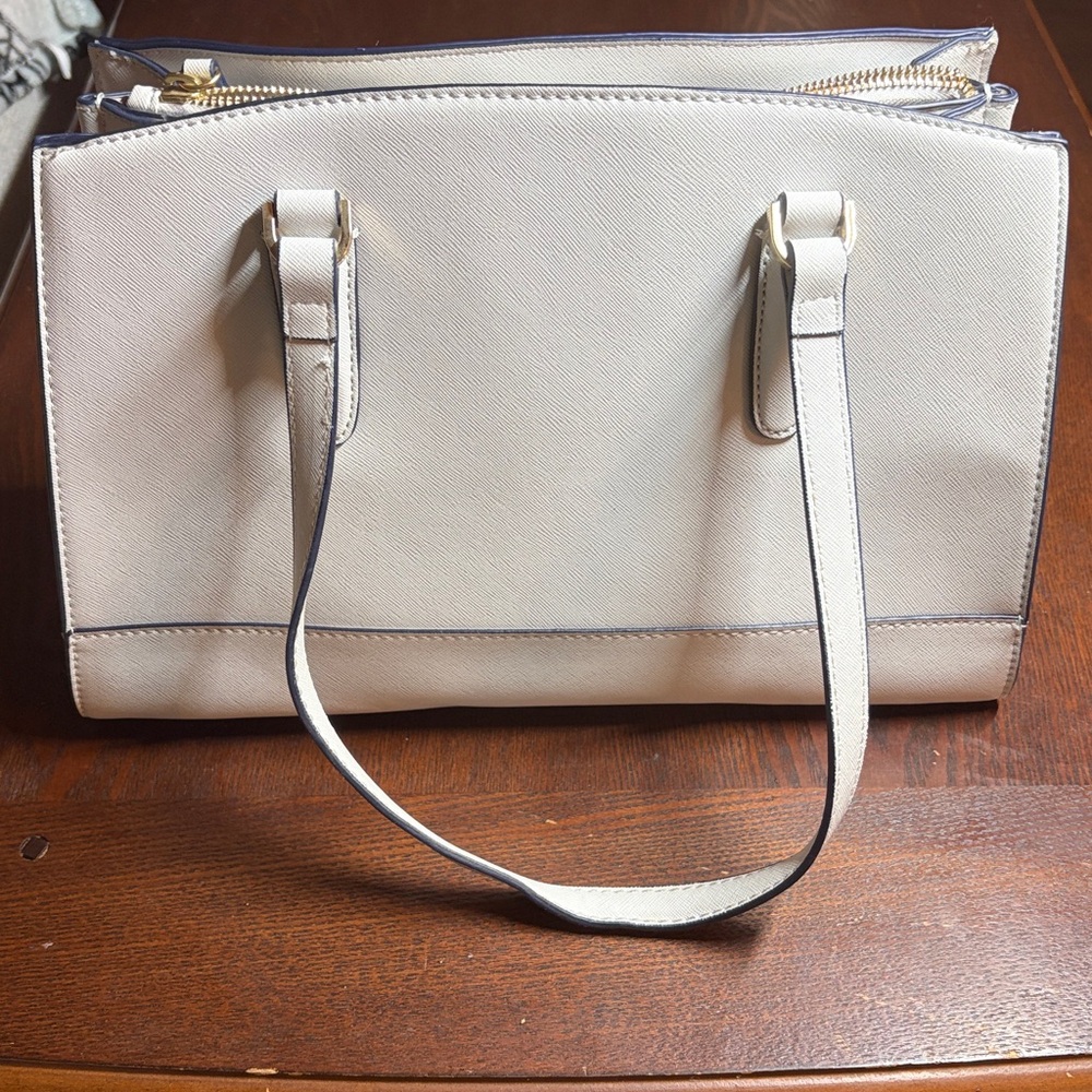 Nine West Elegant Cream Shoulder Bag/Purse - Picture 2 of 9